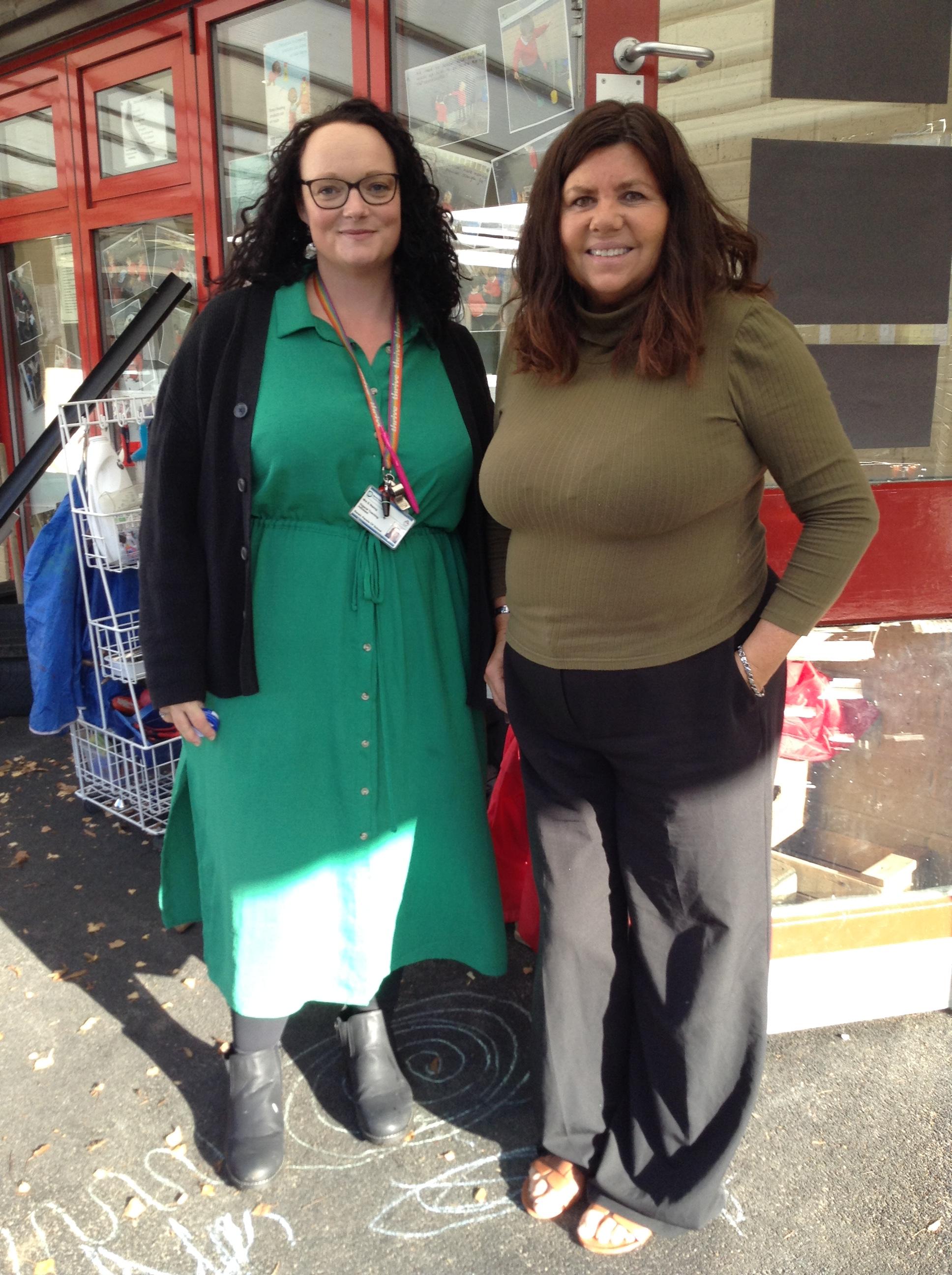 Mrs Waring and Mrs Ayed